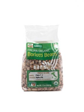 ITALIAN BORLOTTI BEANS 16 oz.