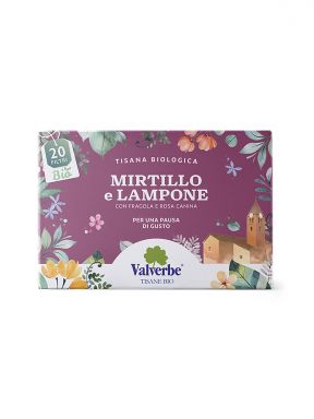 VALVERBE BLUEBERRY AND RASPBERRY TEA 20 BAGS 1.07 oz.