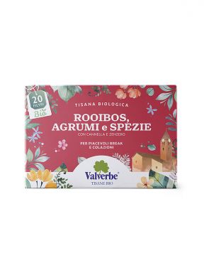 VALVERBE ROOIBOS CITRUS AND SPICE TEA 20 BAGS 1.07 oz.