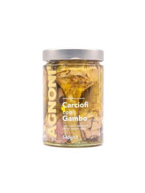 AGNONI ARTICHOKE W/STEM 500 GR