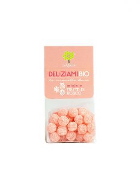 LE QUERCE ORGANIC CANDIES WITH HONEY AND BLUEBERRY 3.17 oz.