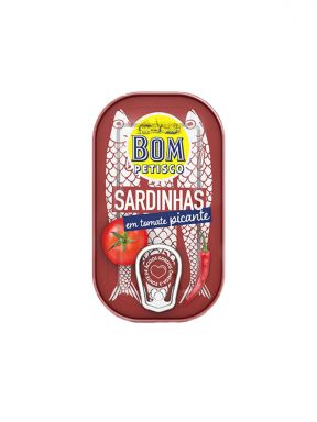 BOM PETISCO SARDINES IN SPICY TOMATO 120 GR