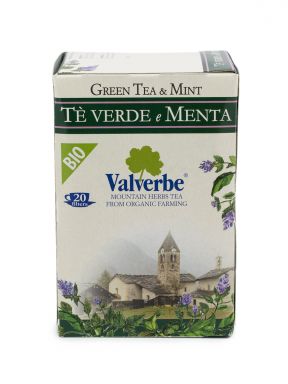 VALVERBE GREEN TEA WITH MINT 20 BAGS 1.07 oz.