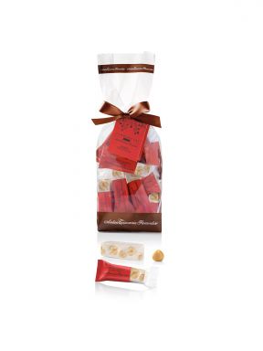 SMALL SOFT TORRONCINO BAG WITH HAZELNUTS 8.8 oz.