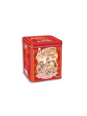 AMARETTI DEL CHIOSTRO CRUNCHY AMARETTI (CUBE TIN) 1.76 oz.