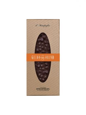 GUIDO GOBINO MINI FOGLIO EXTRA BITTER CHOCOLATE WITH WHOLE HAZELNUTS 10.58 oz.