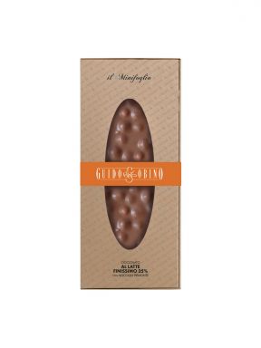 GUIDO GOBINO MINI FOGLIO MILK CHOCOLATE 35% WITH WHOLE HAZELNUTS 10.58 oz.