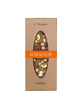 GUIDO GOBINO MINIFOGLIO DARK CHOCOLATE BAR WITH NUTS g 250